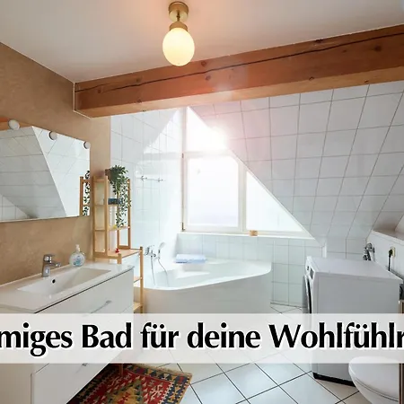 Apartamento Helle 72qm Maisonette Im Herzen Erfurts Mit Kingsize Bett, Smart-tv, Etc Érfurt